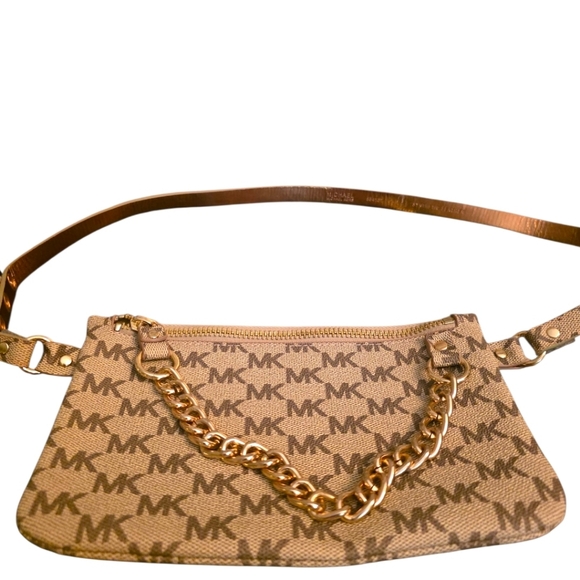 Michael Kors Beige Monogram Belt Bag - Picture 6 of 13
